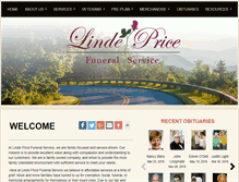 Tablet Screenshot of lindefuneralservice.com